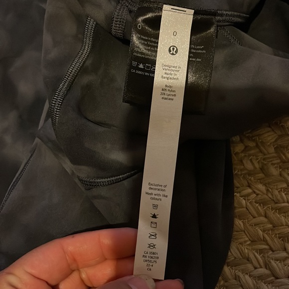 NWT lululemon align HR pant 28” diamond dye pitch grey graphite grey - Picture 6 of 13